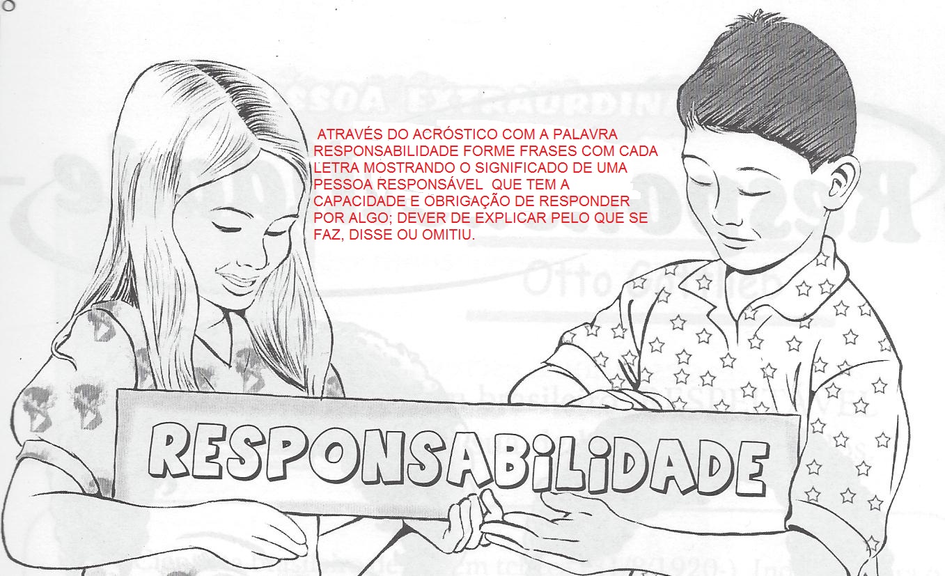Acróstico Com A Palavra Responsabilidade