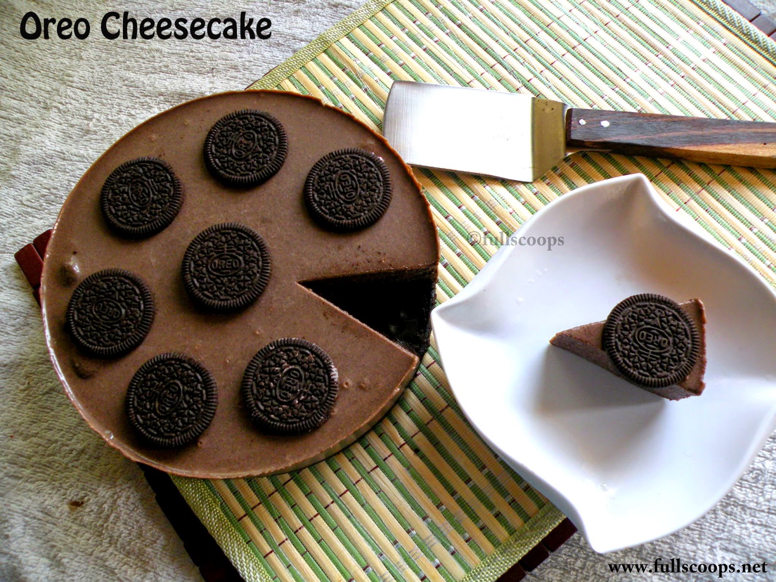 Oreo Cheesecake (No bake and eggless) ~ Full Scoops - A food blog with ...