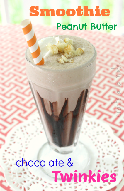 a recipe for a peanut butter, chocolate twinkie smoothie on Dare to Share. 