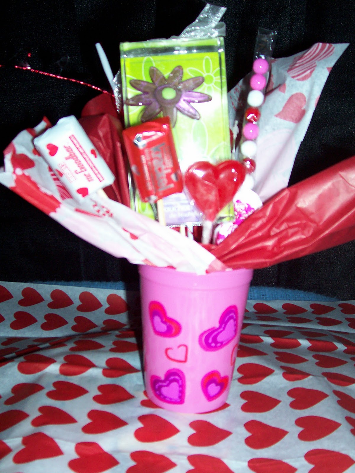 Mandy's Candy's Valentines Candy Vases