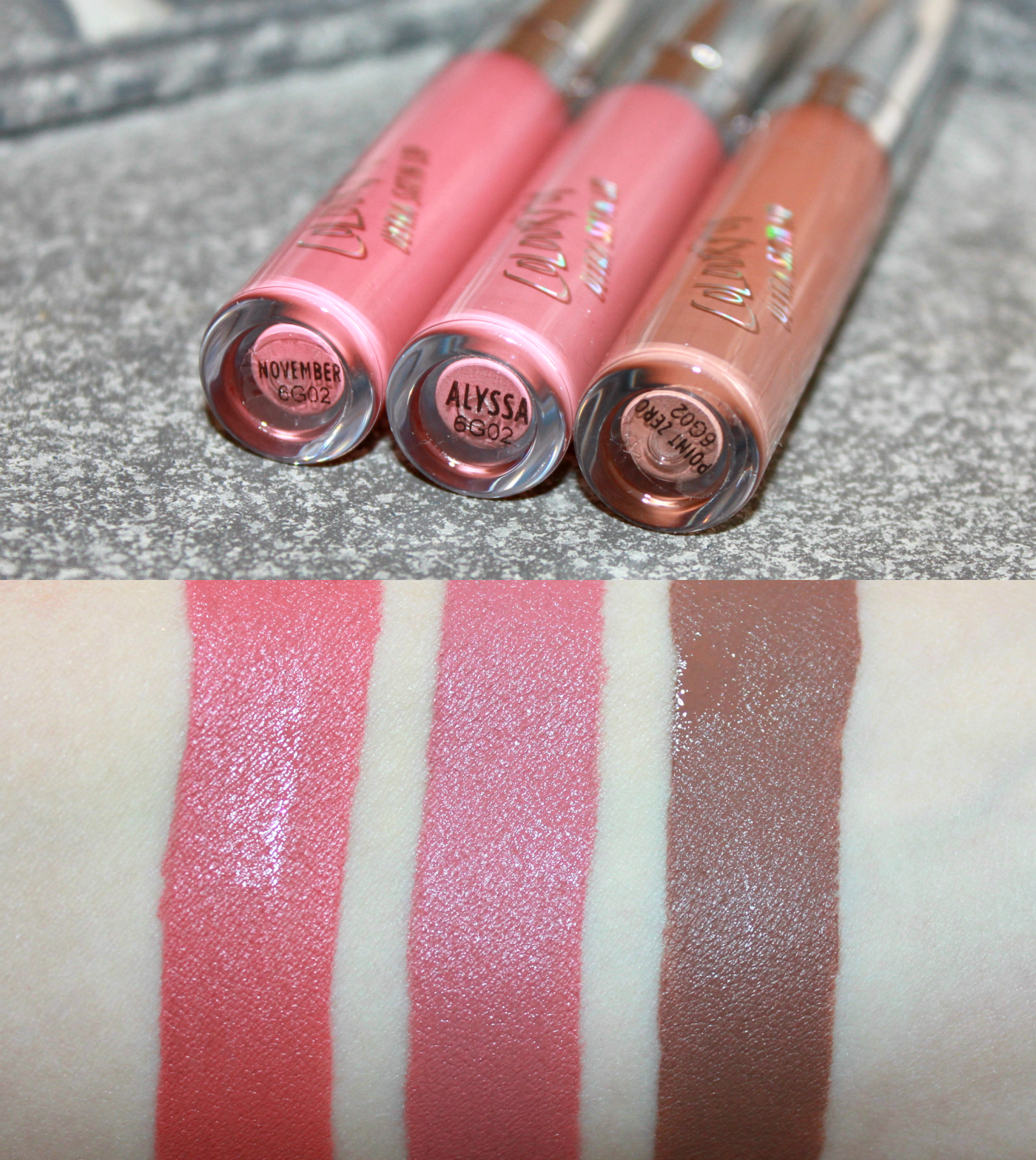 Kathleen Lights x Colourpop Ultra Satin Lips (November, Alyssa & Point