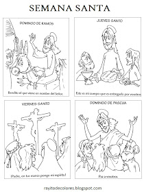 Semana Santa dibujo para colorear