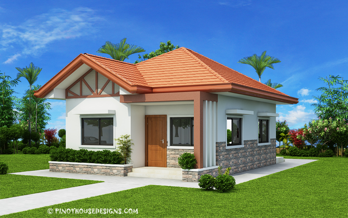 10 Small Home Blueprints And Floor Plans For Your Budget Below P1 This Is A Three Bedroom Bungalow House Design With 82 Sqm Floor Area And Can Be Erected In 167 Lot Estimated Rough Finished Cost For