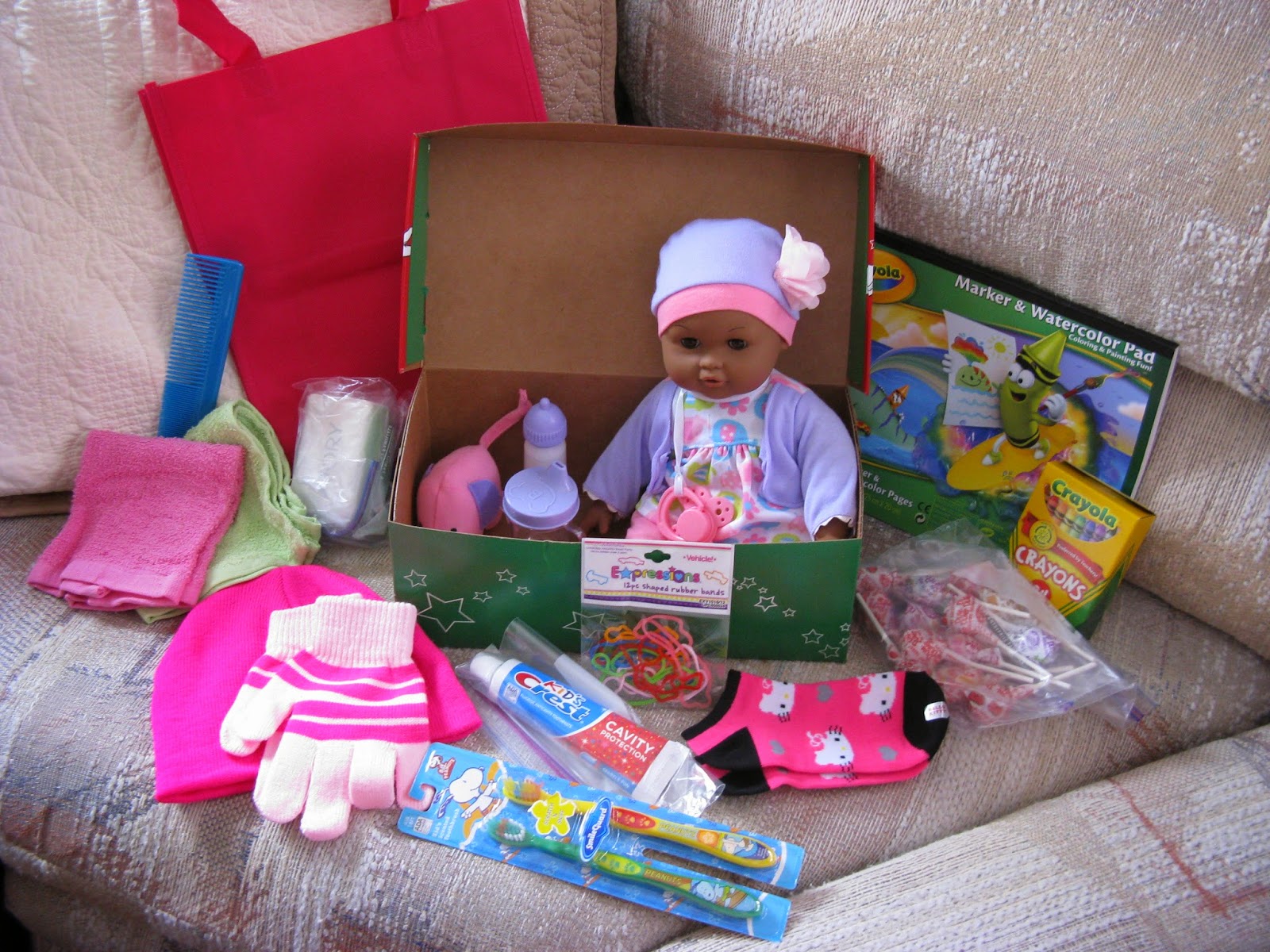 Cranberry Tea Time Operation Christmas Child 2014