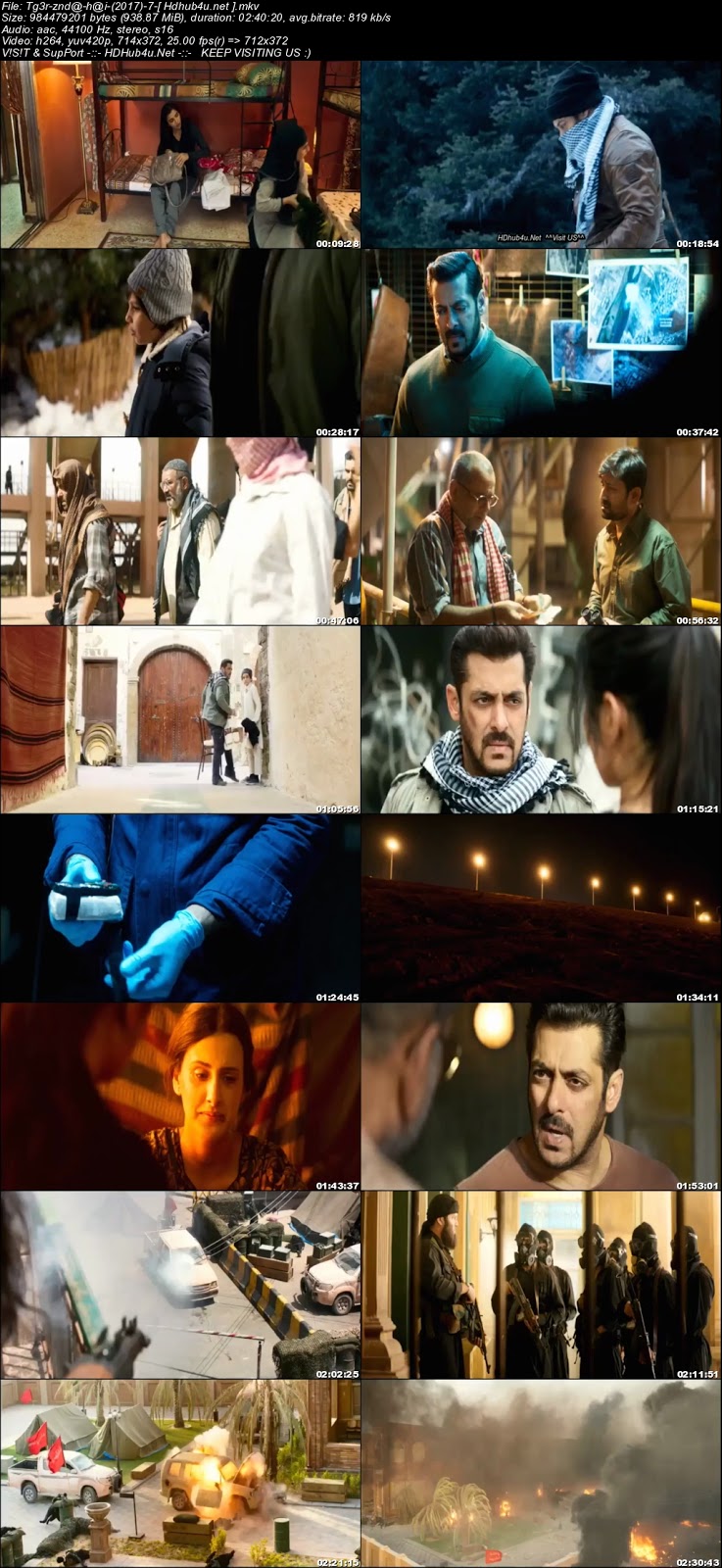 Tiger Zinda Hai 2017 Hindi Movie DVDRip x264 900Mb Download Tiger Zinda Hai 2017 Hindi Movie DVDRip x264 900Mb Download