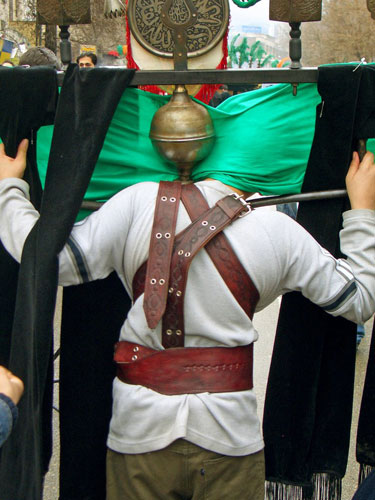 Alam carried during the Ashura Festival
