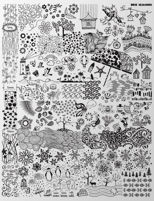 The Clockwise Nail Polish: DRK Seasons Stamping Plate Review