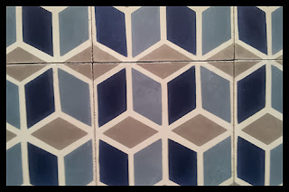 Trend: Geometric cement tile pattern