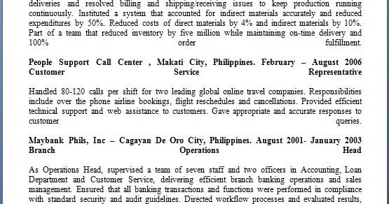 Branch Operations Head Resume Format - Branch%2BOperations%2BHead%2BResume%2BFormat%2Bin%2BWord%2BFree%2BDownload 