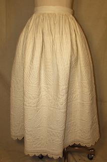 All The Pretty Dresses: Early Victorian Quilted Petticoat