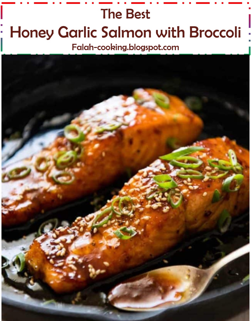 My BEST Recipes >> Honey Garlic Salmon with Broccoli