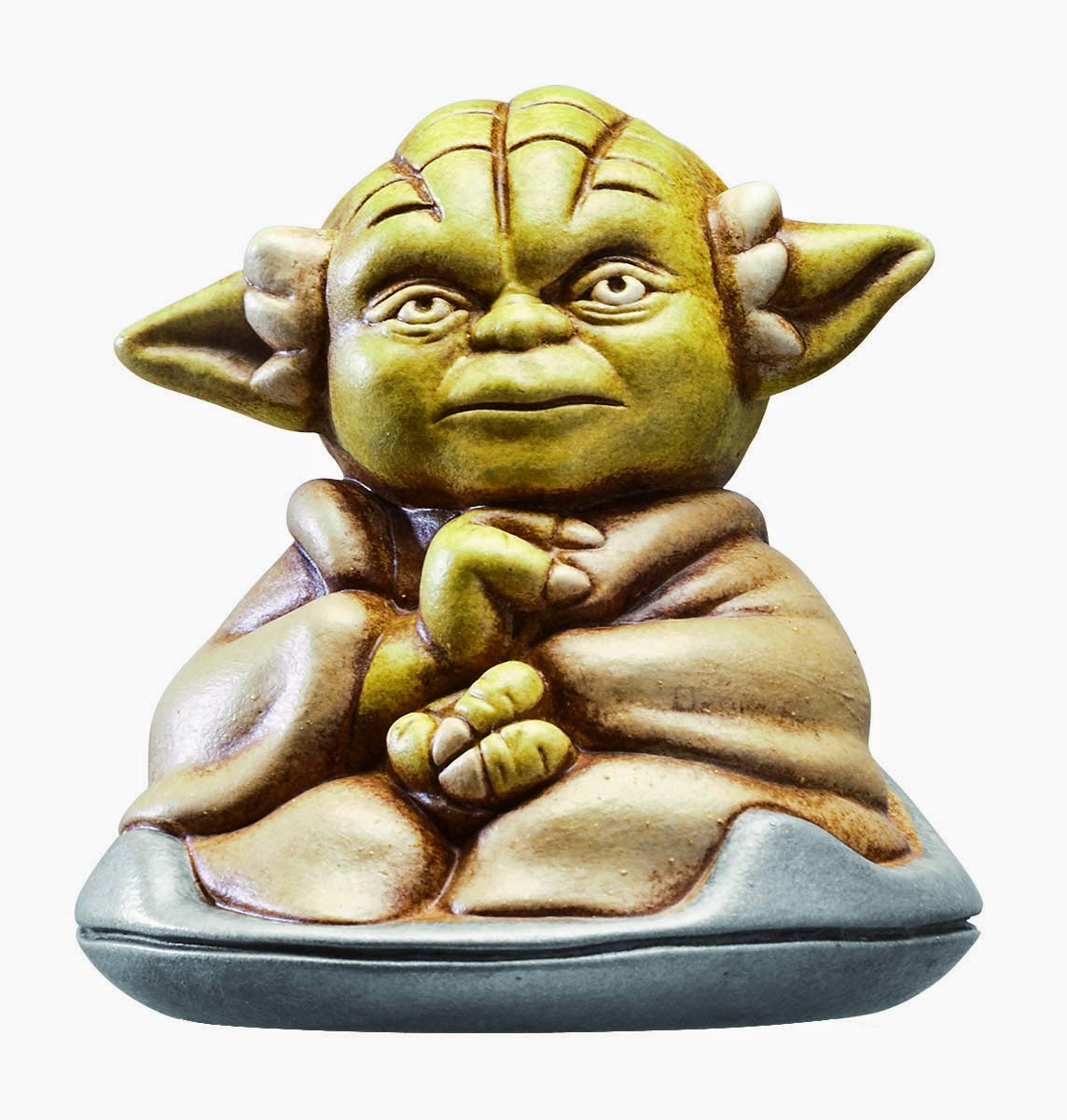 Figura Cerámica Yoda Sentado