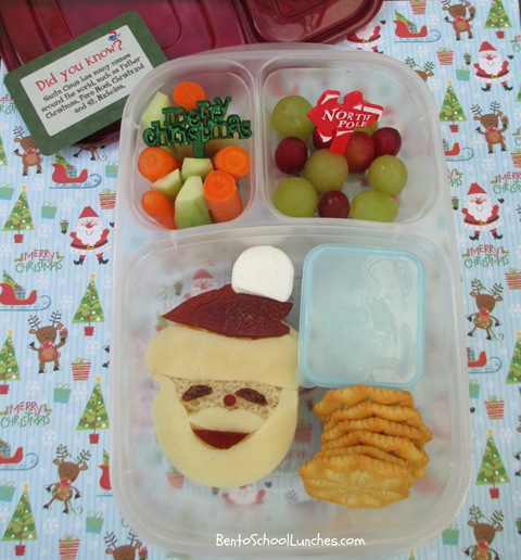 Santa, Christmas, Lunchbox Love, bento school lunch