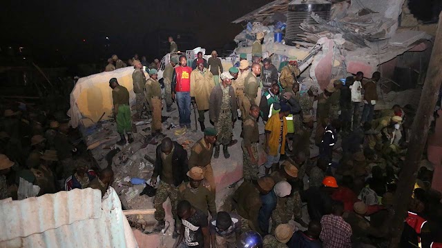 Seven killed in Kenya building collapse, rescuers search for survivors