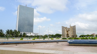View onto the Independence Monument in Togo