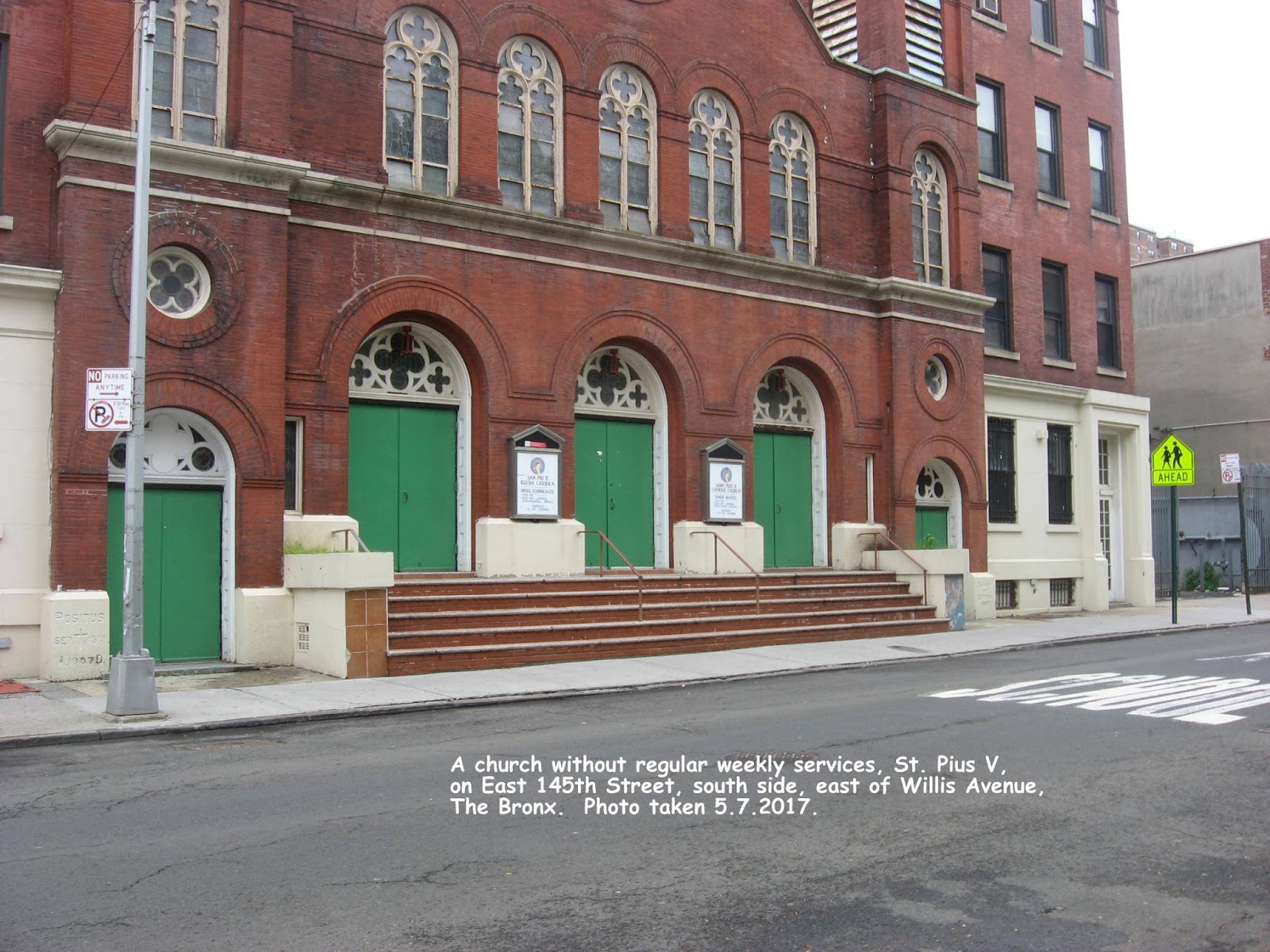 Bronx Catholic St. Pius V, East 145 St., Mott Haven