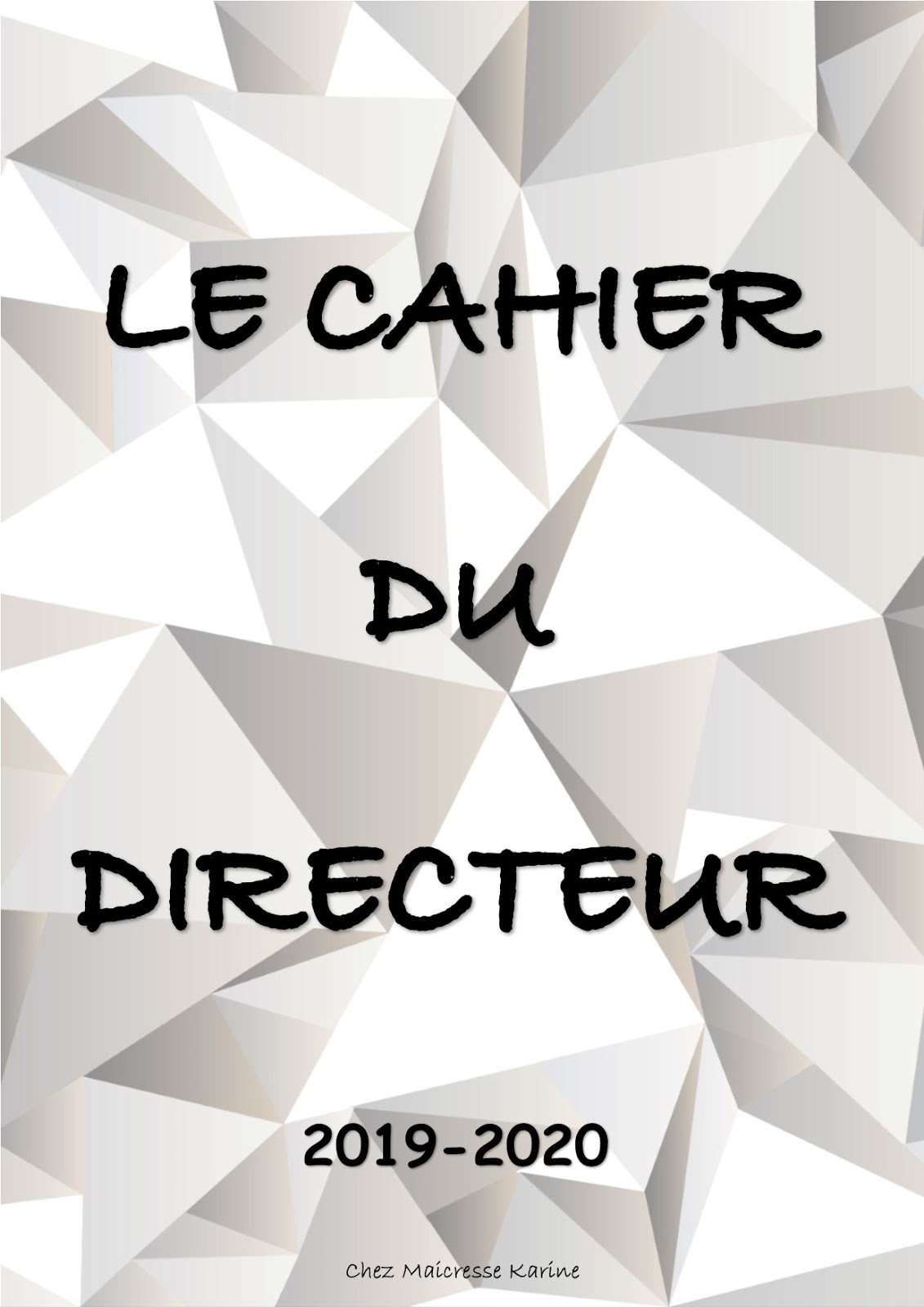 Chez Maicresse Karine Le Cahier De La Directrice 2023 2024 | Images and ...