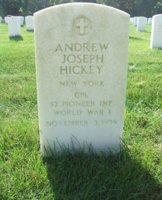 Headstone of Andrew Joseph Hickey (1896-1939),  Long Island National Cemetery