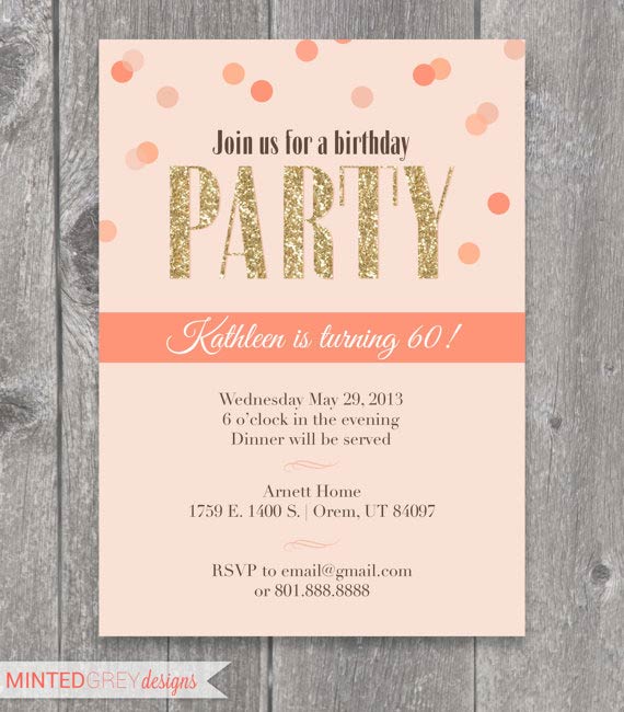 Adult Birthday Party Invite 5