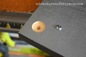 holes for magnets - diy doll sink