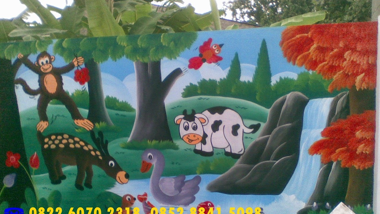 Lukisan Dinding Paud Sederhana Mural Blog