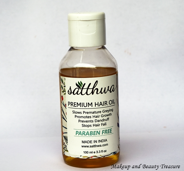 best makeup beauty mommy blog of india: Satthwa Premium Hair Oil for Hair  Fall Control & Hair Growth Review