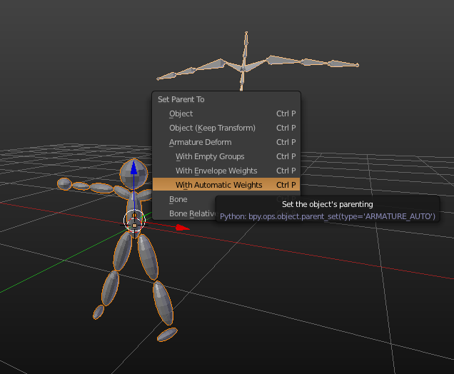 BlendMo Mesh a BVH Armature