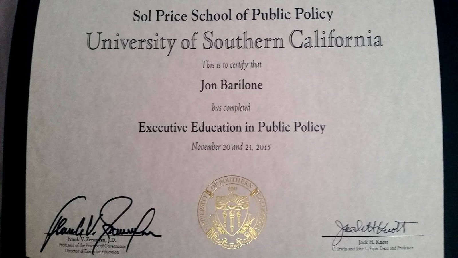 Executive Education Certificate Education Choices