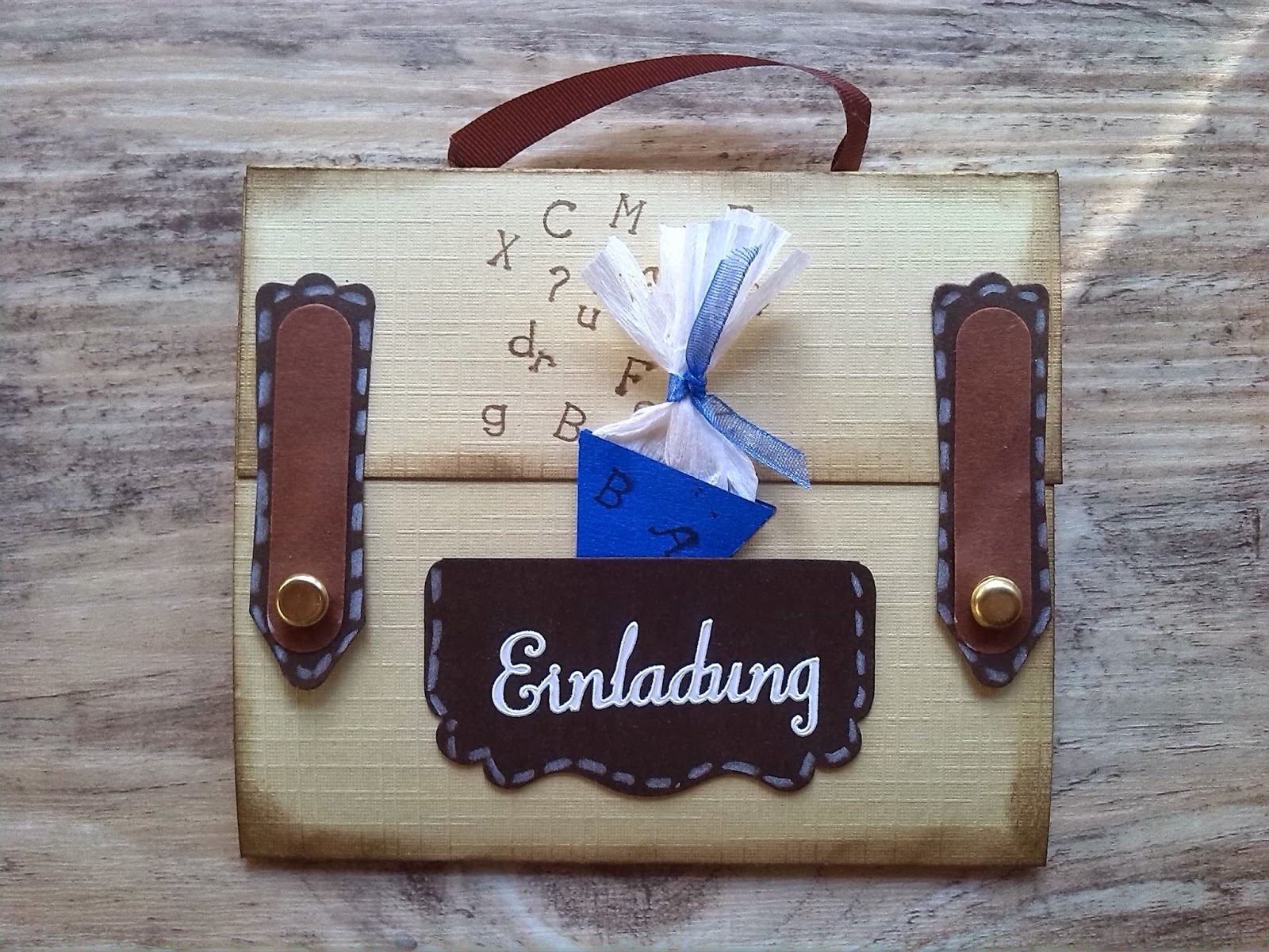 das-creativchen: Einladungs-Karten zur Einschulung / Vorlage Schultüte