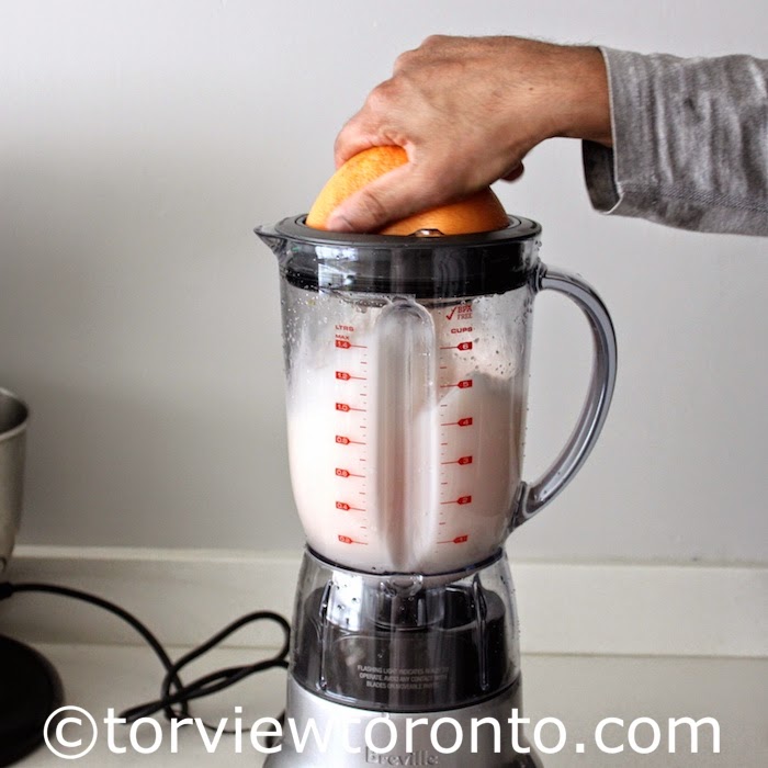 Torviewtoronto Grapefruit and Ginger Drink made using the Hemisphere Twist Blender