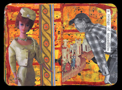 Book with collages about Barbie