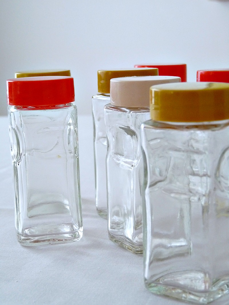 Vintage spice jars