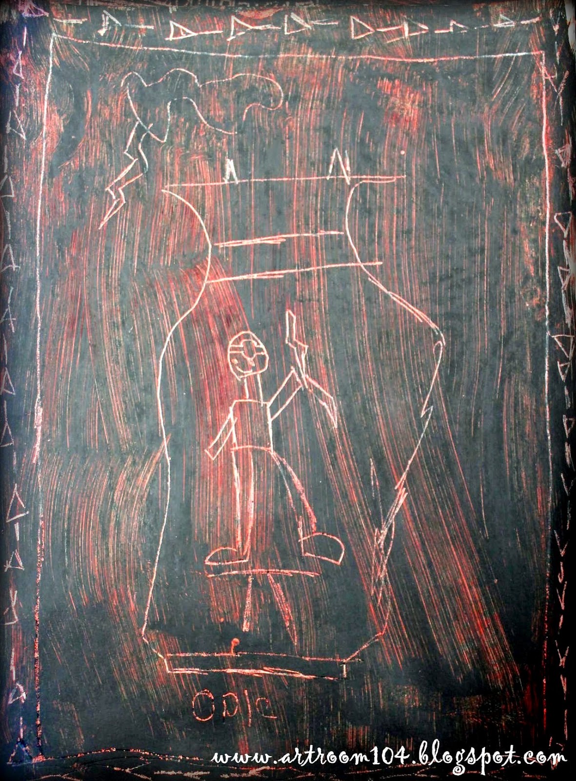 Art Room 104 2nd Grade Scratch Art Greek Pottery