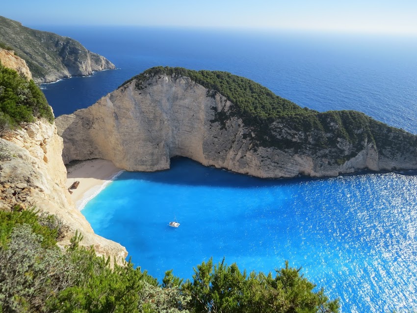 Blue Sea Under Clear Blue Sky Blue Sea Under Clear Blue Sky
