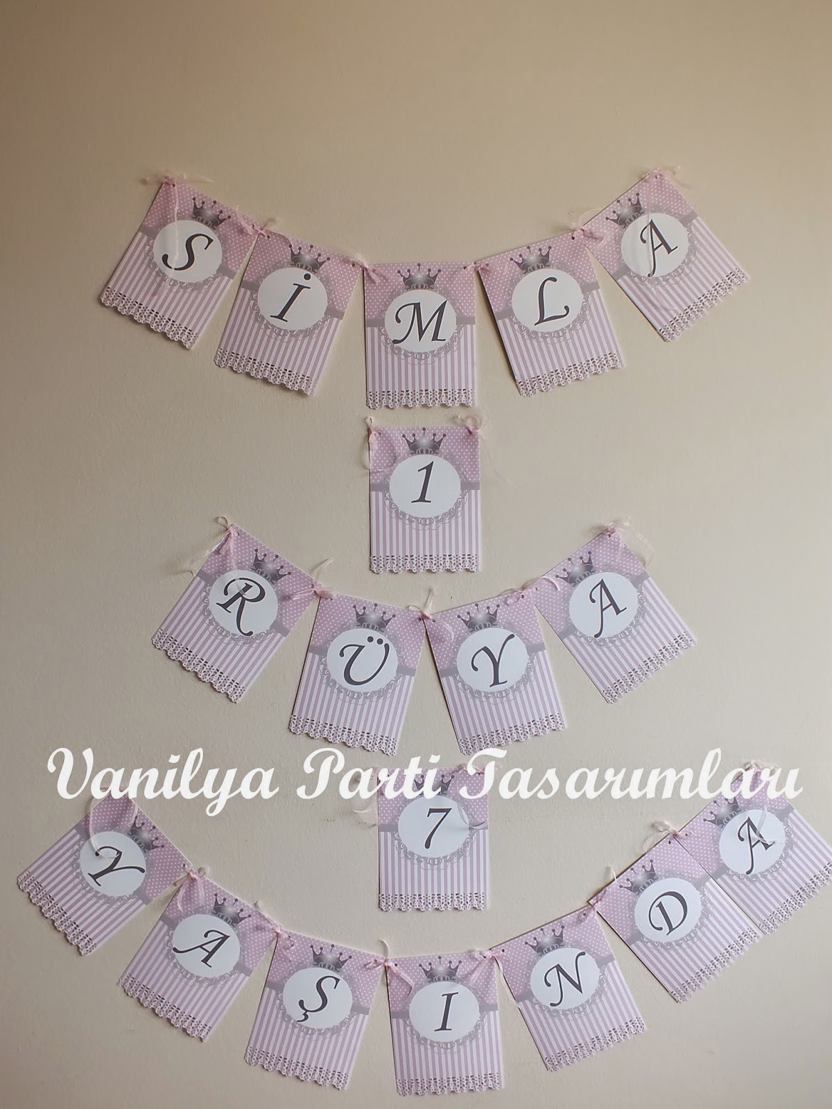 VANİLYA Kişiye Özel Parti Tasarımları Simla ve Rüya