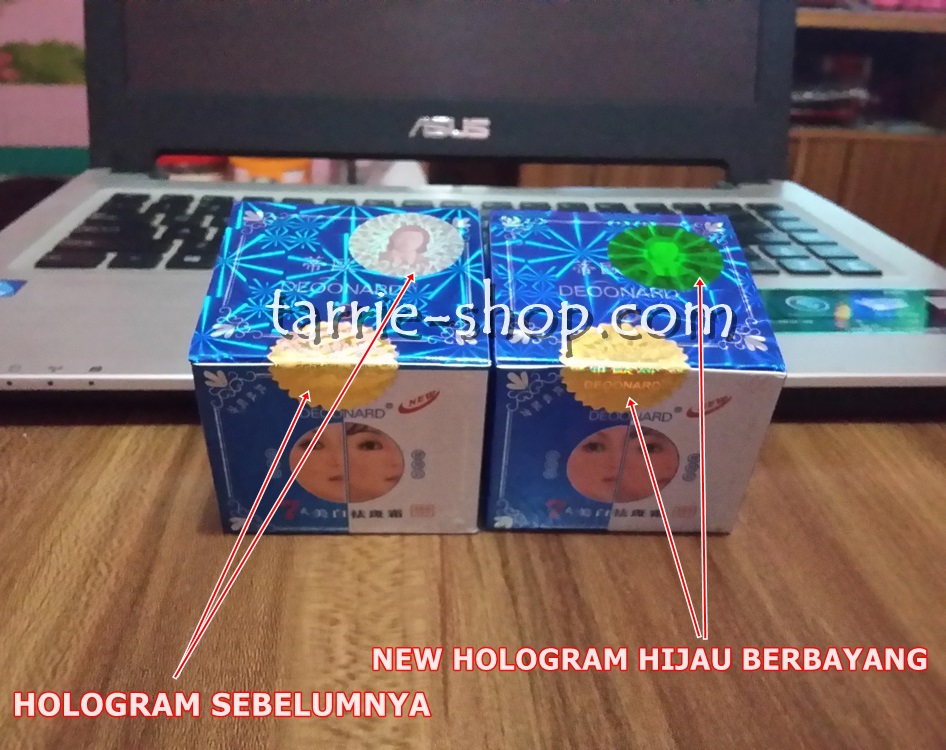 Hologram Original Silver Holo HIJAU Deoonard 7 Days