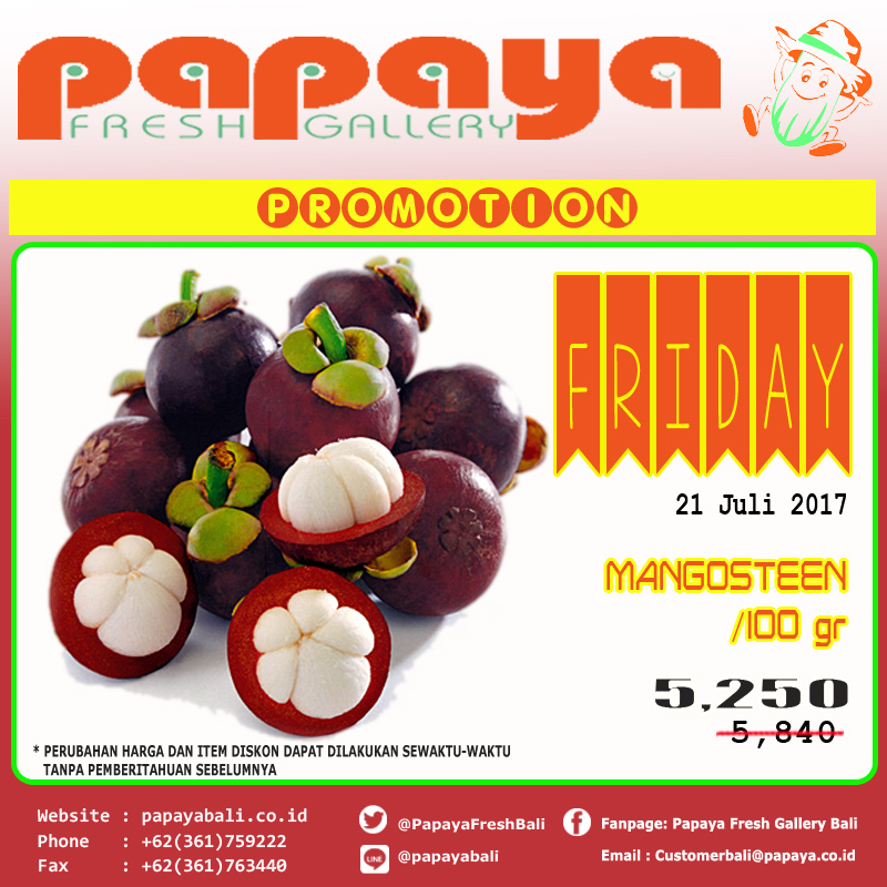 Juli 2017 PAPAYA FRESH GALLERY BALI