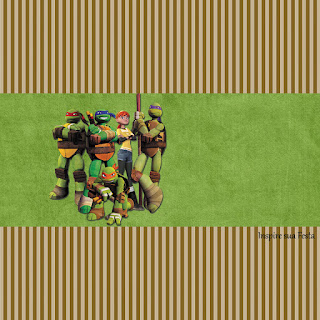 Tortugas Ninja: Invitaciones, Imprimibles para Fiestas y Etiquetas para Candy Bar para Imprimir Gratis. Etiquetas de Tortugas Ninja para imprimir gratis.