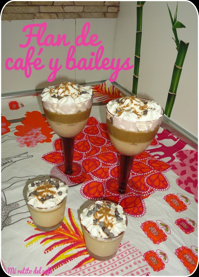 Flan de café y baileys