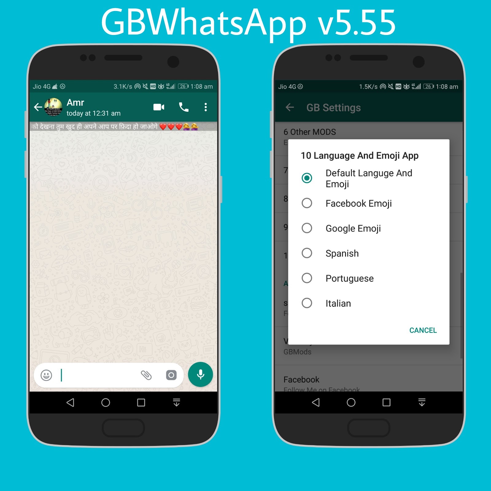 Gbwhatsapp V5 55 With New Conversation Entry Style And Emoji Changer Edition Latest Version