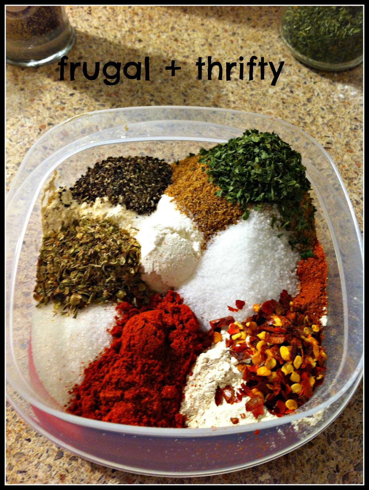 Frugal & Thrifty Chili Seasoning