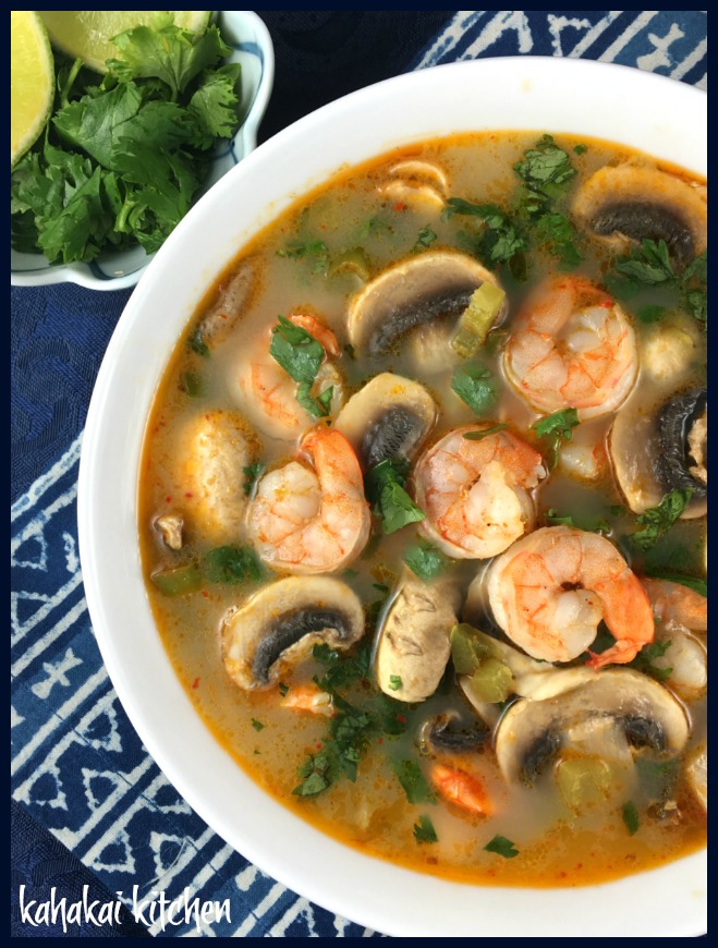 Kahakai Kitchen: Hot and Sour Soup with Shrimp and Mushrooms for Souper ...