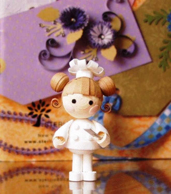 wonderful miniature quilling dolls by Nizelprim arts and crafts to make