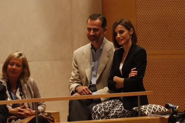 Queen Letizia of Spain and King Felipe VI of Spain attend the 'Forum Impulsa' at the Auditori of Girona