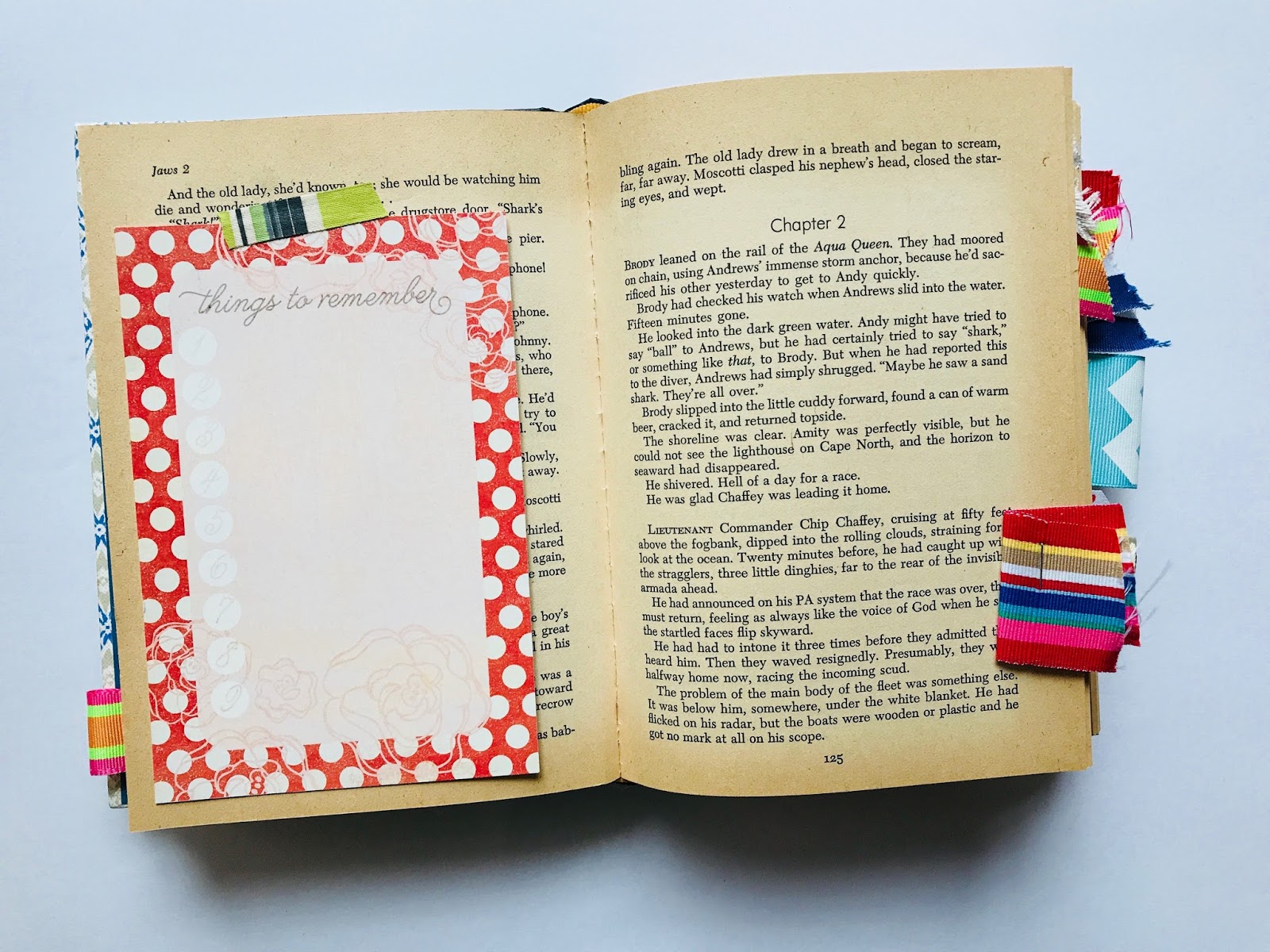 Art Journaling in a Vintage Book