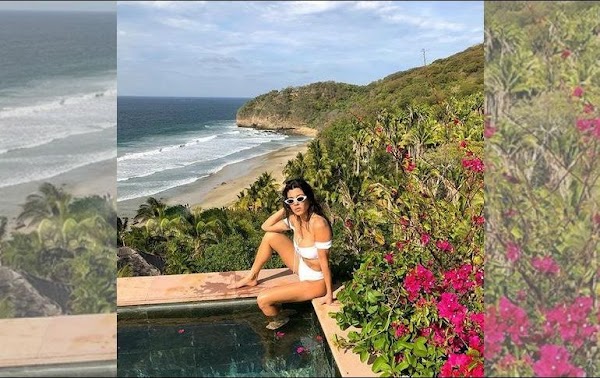 Kourtney Kardashian luce su figura en México