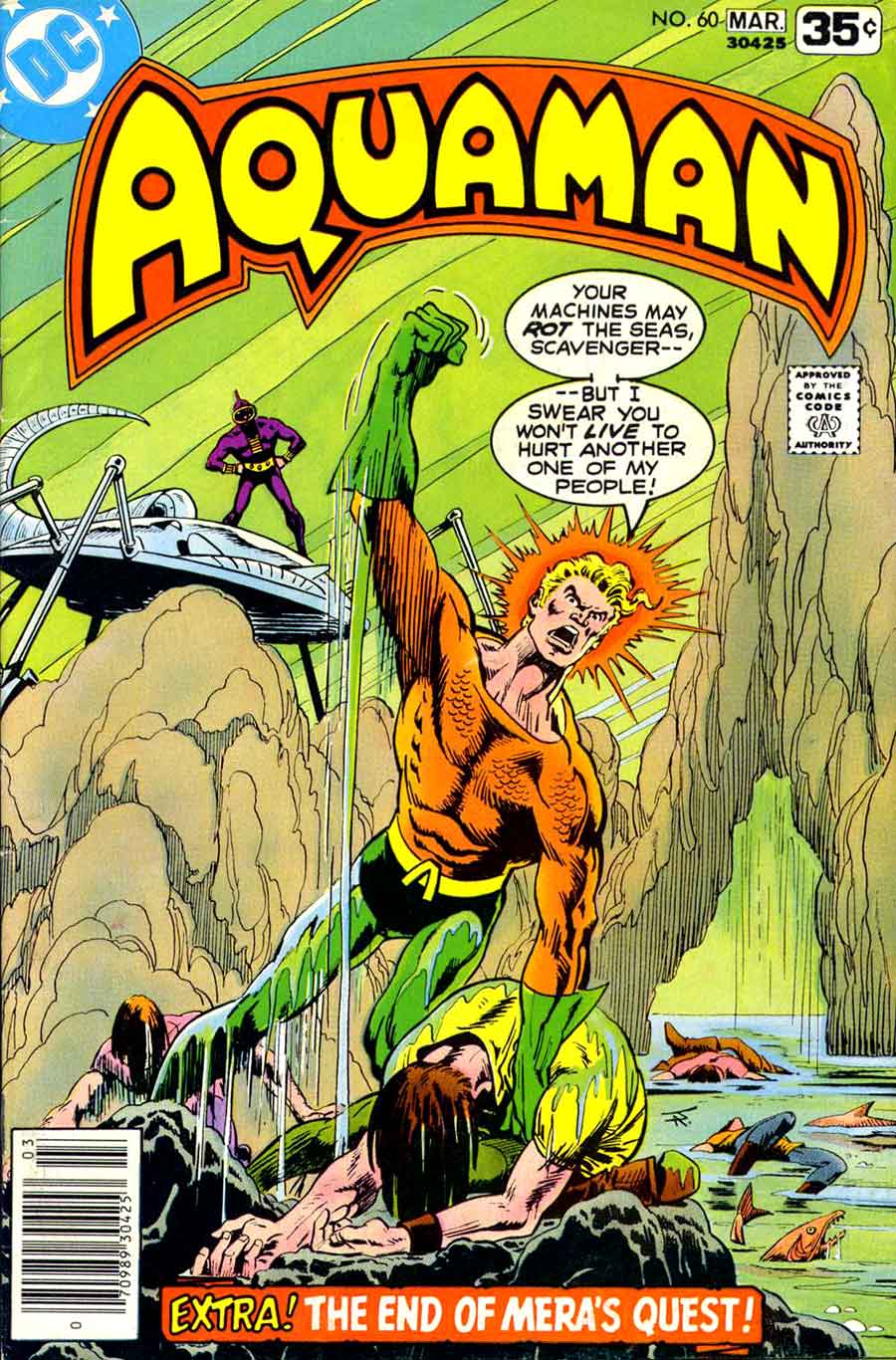 Aquaman v1 #60 dc 1970s bronze age comic book cover art
