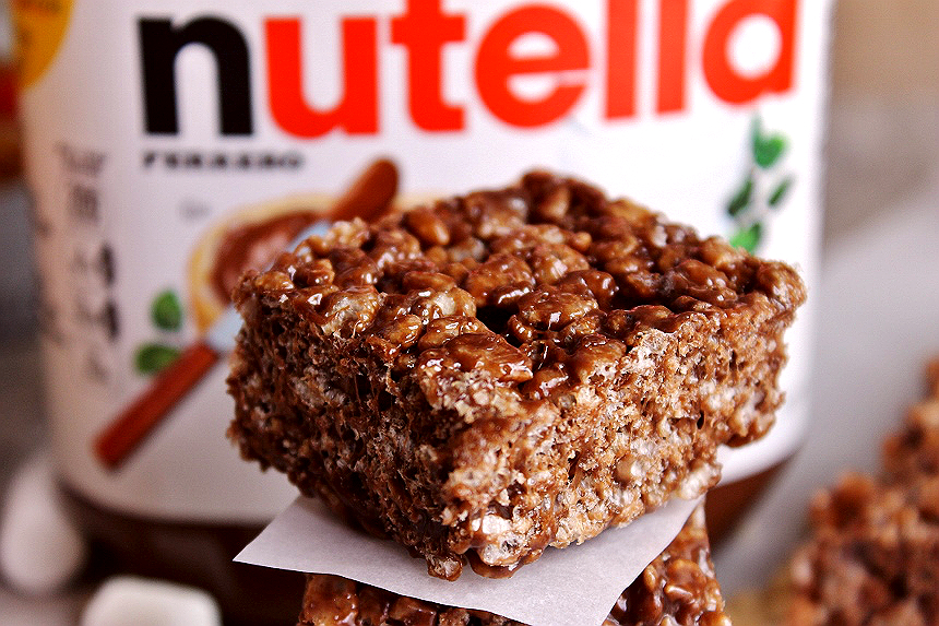 Momma Told Me Nutella Crisped Cereal Bars Recipe