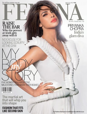 Priyanka Chopra on the Cover Page of Femina India Magazine Issue May 2012