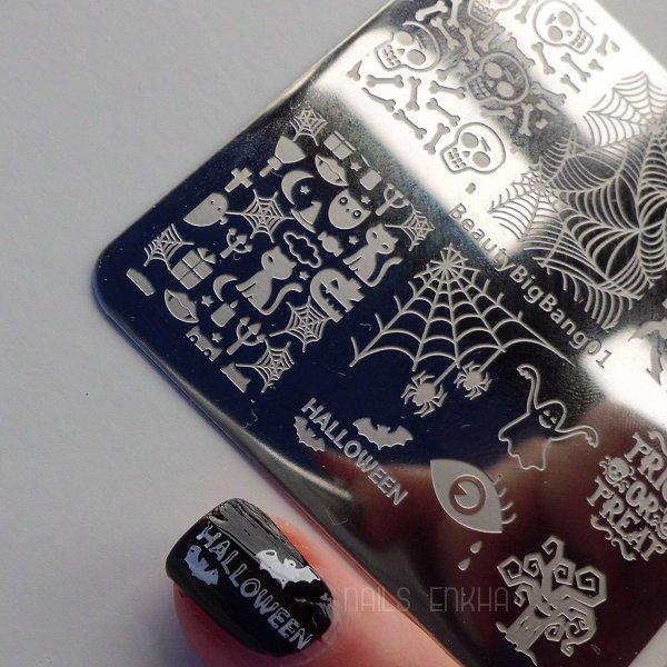 Halloween Bat Nail Art Stamping Plate SKU:J3141TM-1A